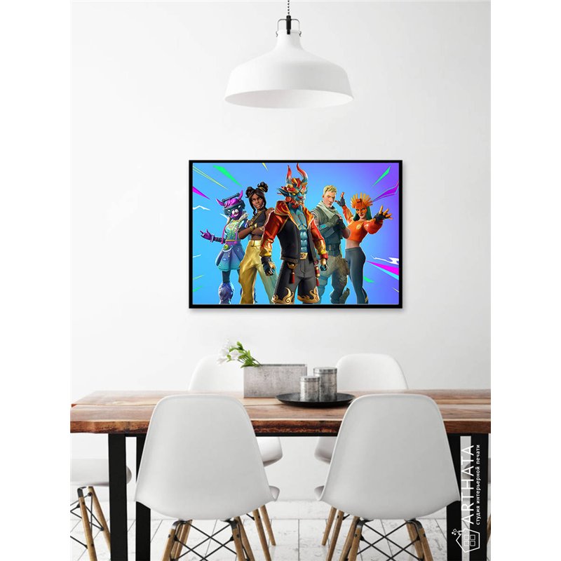 Постер, плакат интерьерный 40x60см - Fortnite