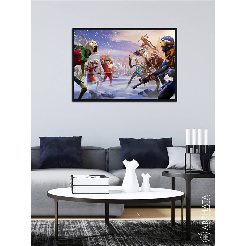 Постер, плакат интерьерный 40x60см - Fortnite