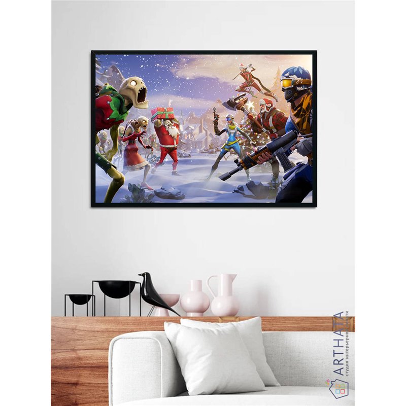 Постер, плакат интерьерный 40x60см - Fortnite