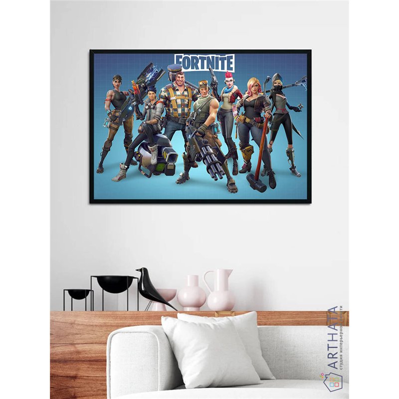 Постер, плакат интерьерный 40x60см - Fortnite