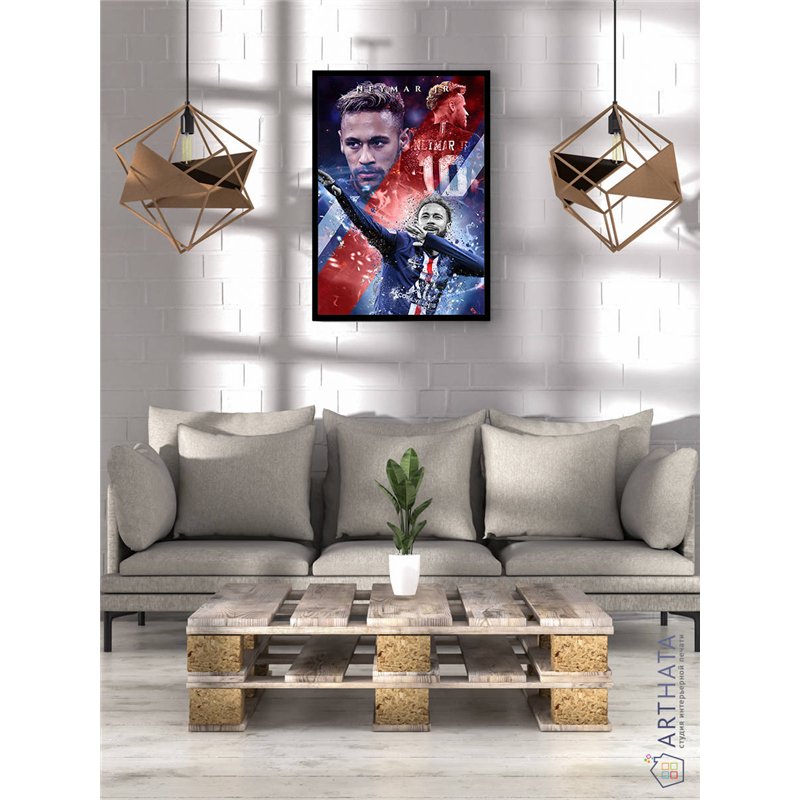 Постер, плакат интерьерный 40x60см - Neymar
