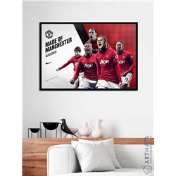 Постер, плакат интерьерный 40x60см - Manchester United