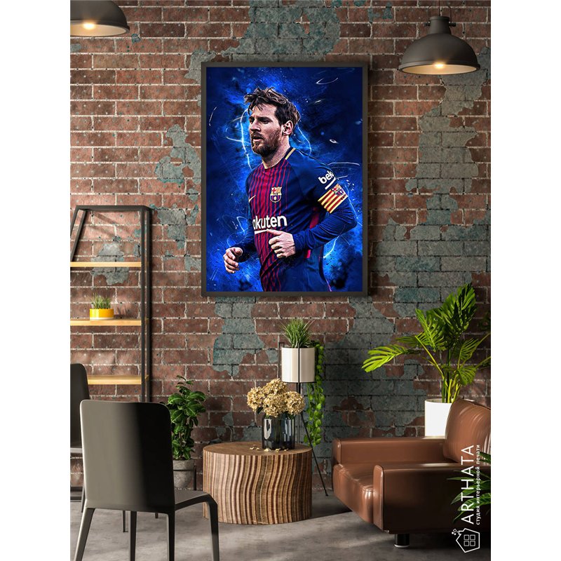 Постер, плакат интерьерный 40x60см - Lionel Messi