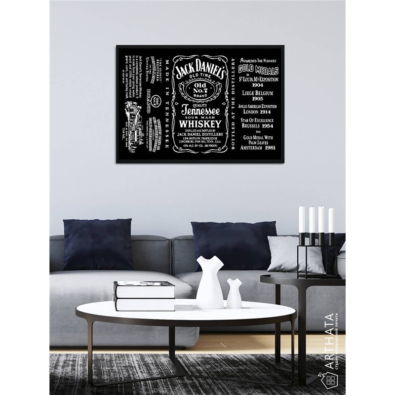Постер, плакат интерьерный 40x60см - Jack Daniels Whiskey