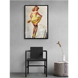 Постер, плакат интерьерный 40x60см - Pin-up Girl