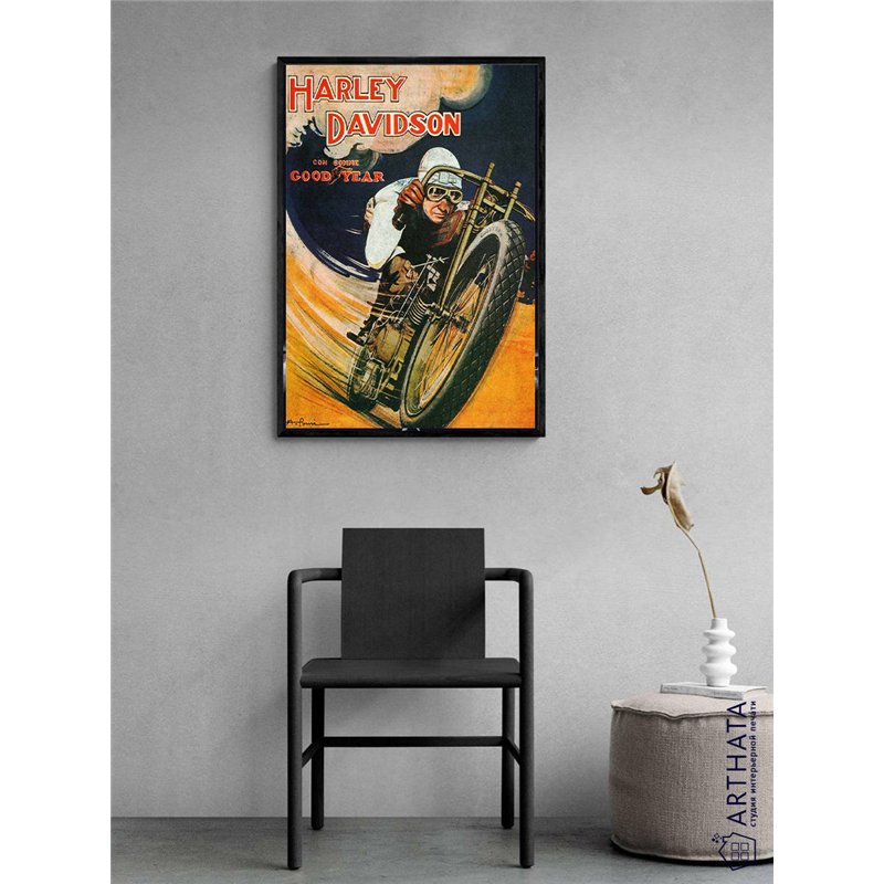 Постер, плакат интерьерный 40x60см - Harley Davidson