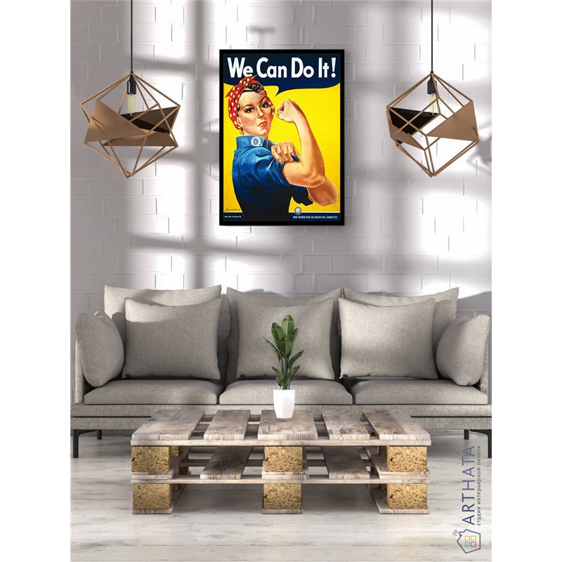 Постер, плакат интерьерный 40x60см - We can do it