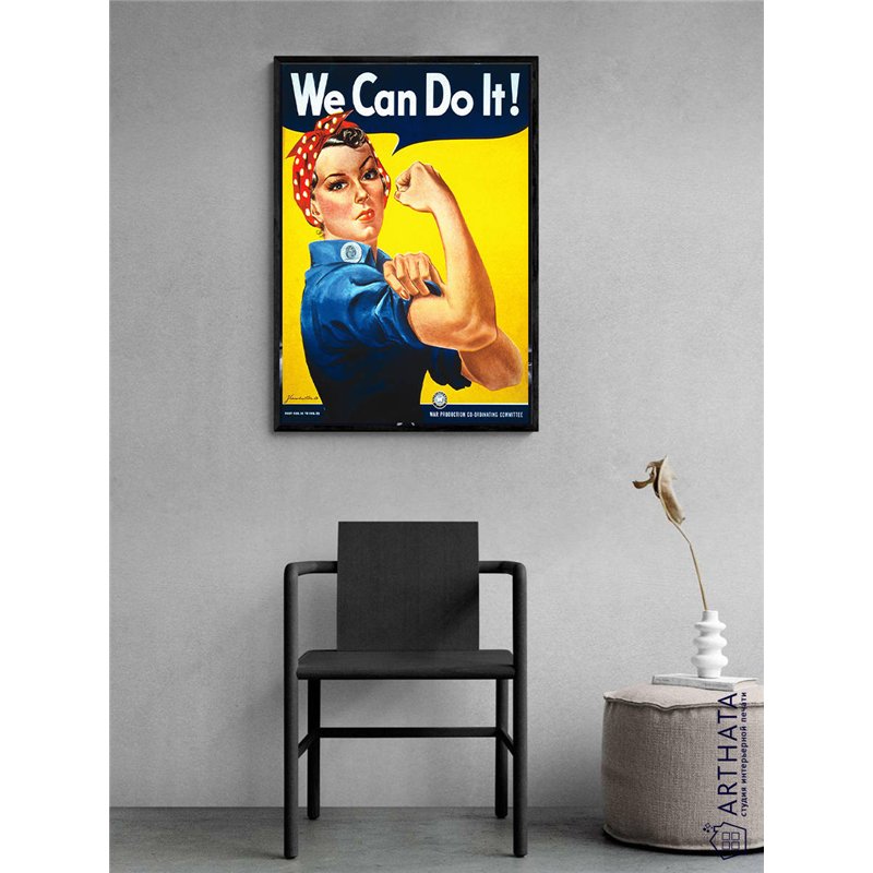 Постер, плакат интерьерный 40x60см - We can do it
