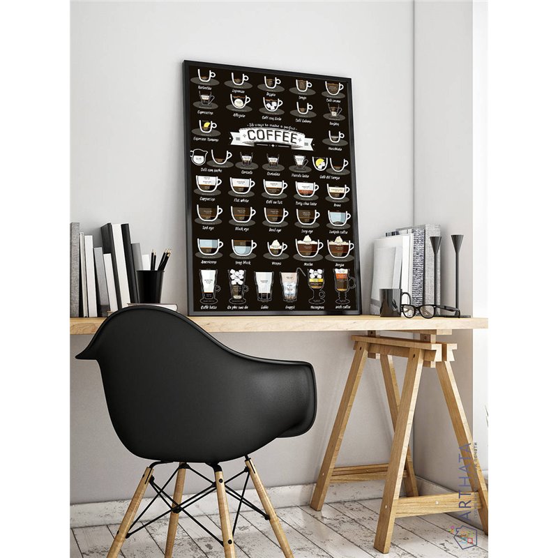 Постер, плакат интерьерный 40x60см - Coffee