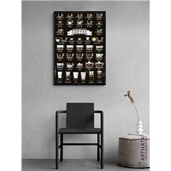 Постер, плакат интерьерный 40x60см - Coffee