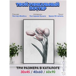 Постер, плакат интерьерный 40x60см - Tulips