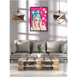 Постер, плакат интерьерный 40x60см - Girl Pop Art