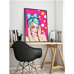 Постер, плакат интерьерный 40x60см - Girl Pop Art