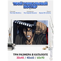 Постер, плакат интерьерный 40x60см - Ninja Scroll