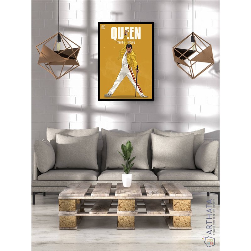 Постер, плакат интерьерный 40x60см - Freddie Mercury