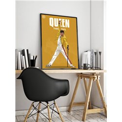 Постер, плакат интерьерный 40x60см - Freddie Mercury