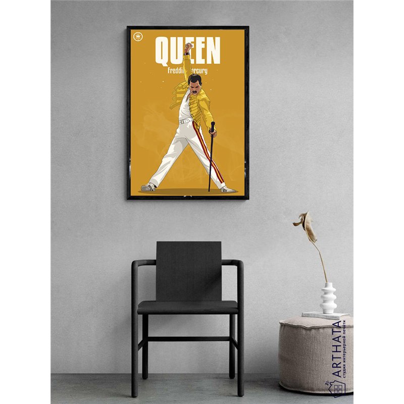 Постер, плакат интерьерный 40x60см - Freddie Mercury