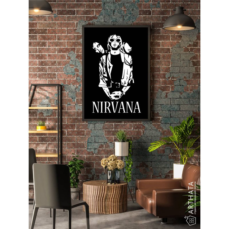 Постер, плакат интерьерный 40x60см - Nirvana