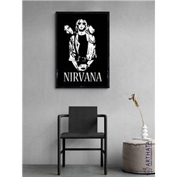 Постер, плакат интерьерный 40x60см - Nirvana