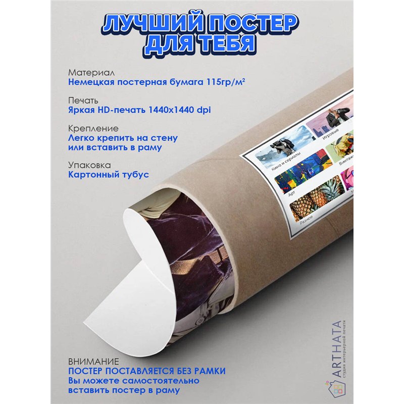 Постер, плакат интерьерный 40x60см - AC DC