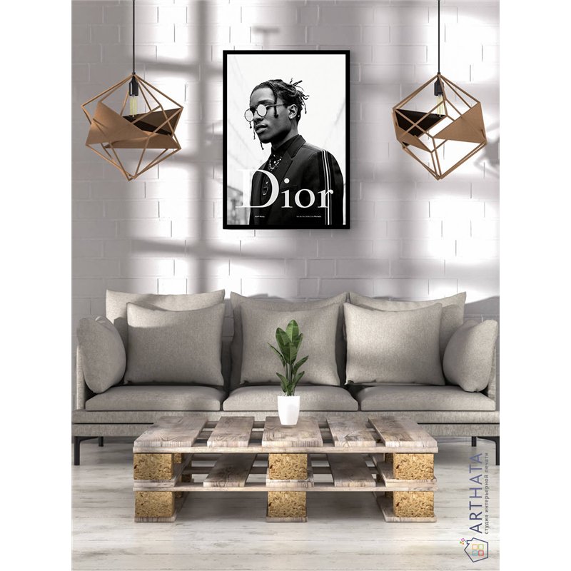 Постер, плакат интерьерный 40x60см - ASAP Rocky Dior