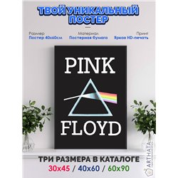 Постер, плакат интерьерный 40x60см - Pink Floyd
