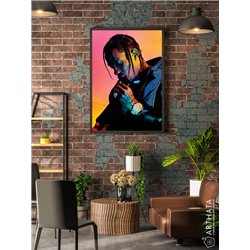 Постер, плакат интерьерный 40x60см - Travis Scott