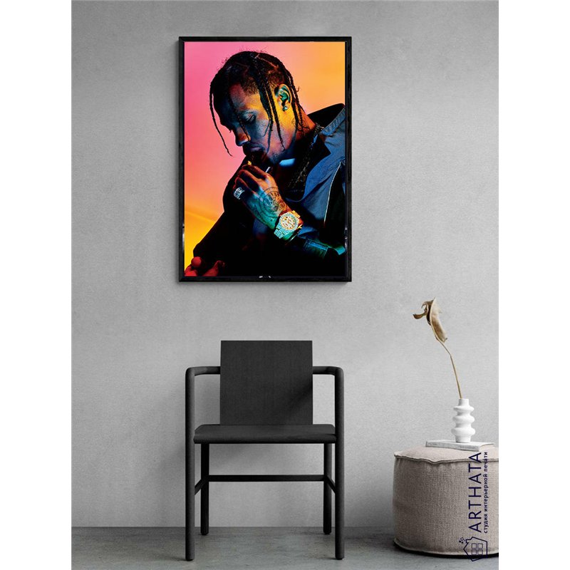 Постер, плакат интерьерный 40x60см - Travis Scott