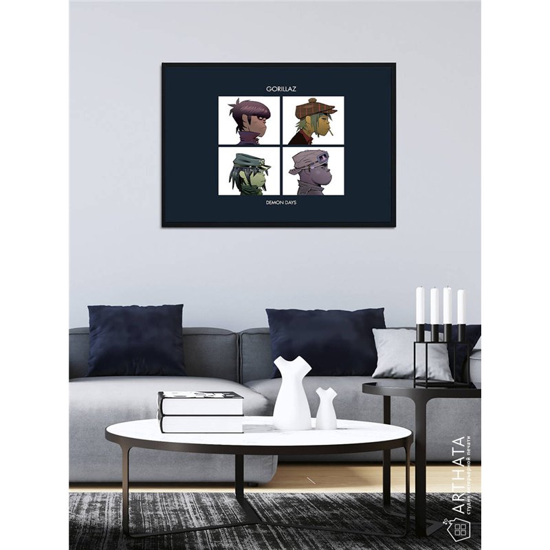 Постер, плакат интерьерный 40x60см - Gorillaz