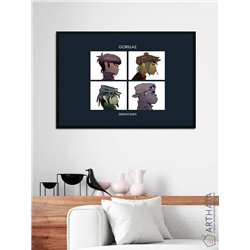 Постер, плакат интерьерный 40x60см - Gorillaz