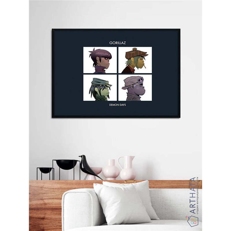 Постер, плакат интерьерный 40x60см - Gorillaz