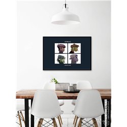 Постер, плакат интерьерный 40x60см - Gorillaz