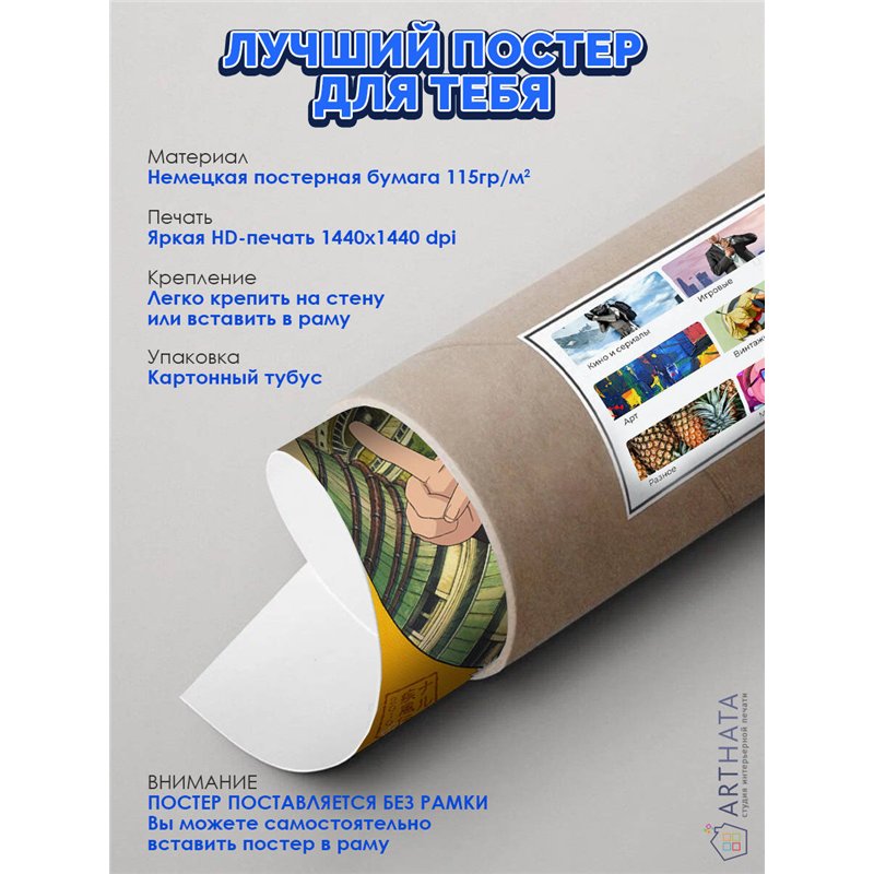 Постер, плакат интерьерный 40x60см - Naruto