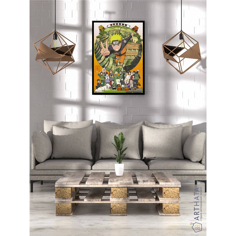 Постер, плакат интерьерный 40x60см - Naruto