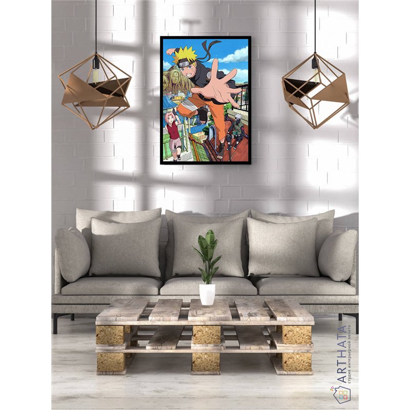 Постер, плакат интерьерный 40x60см - Naruto