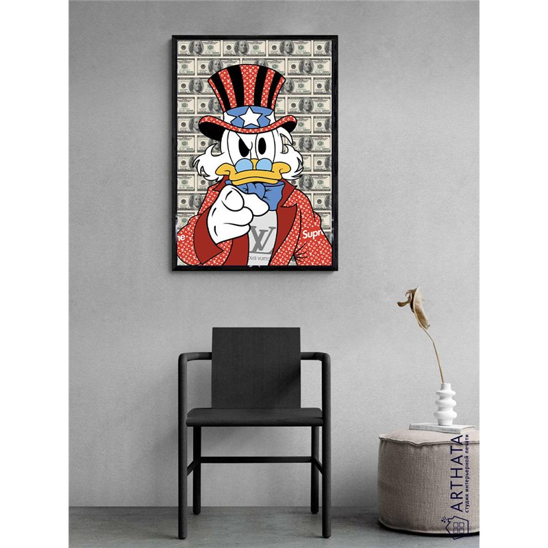 Постер, плакат интерьерный 40x60см - Duck Tales Scrooge McDuck