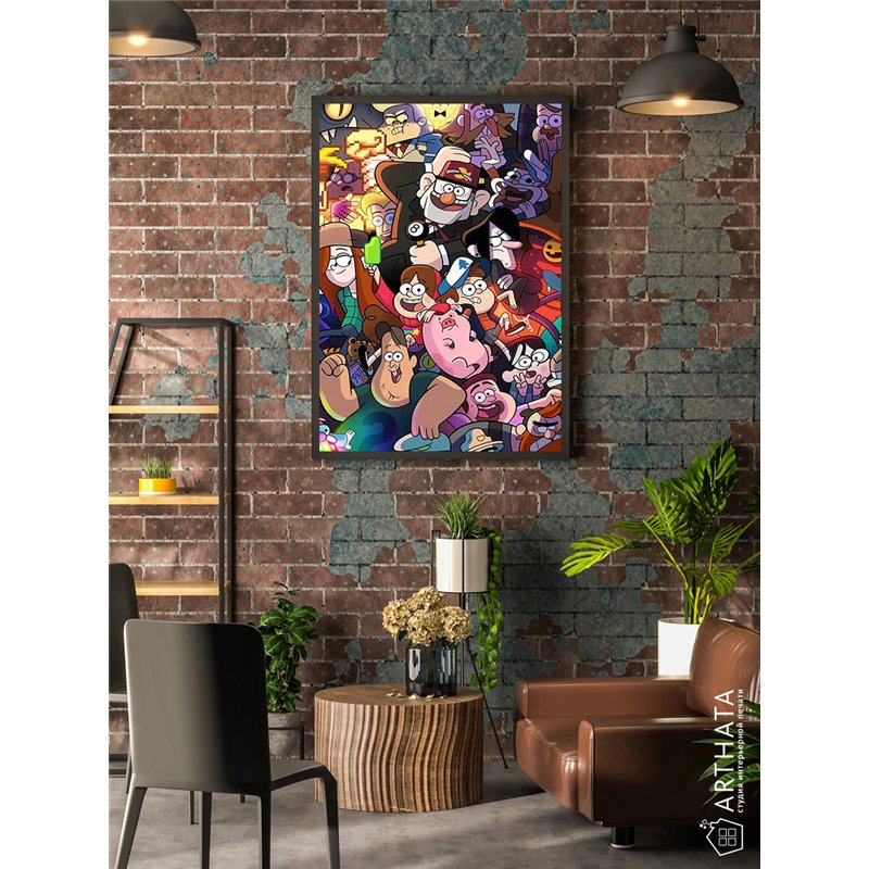 Постер, плакат интерьерный 40x60см - Gravity Falls