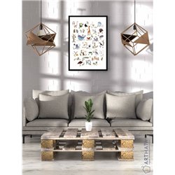 Постер, плакат интерьерный 40x60см - Russian Alphabet