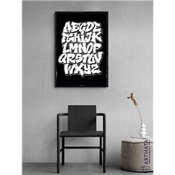 Постер, плакат интерьерный 40x60см - English Alphabet