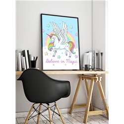 Постер, плакат интерьерный 40x60см - Unicorn