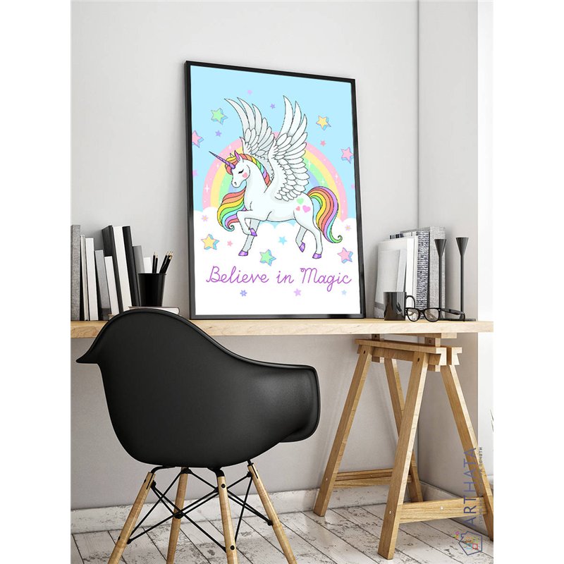 Постер, плакат интерьерный 40x60см - Unicorn