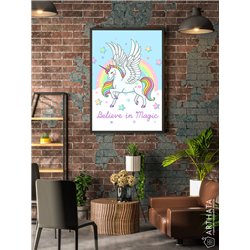 Постер, плакат интерьерный 40x60см - Unicorn