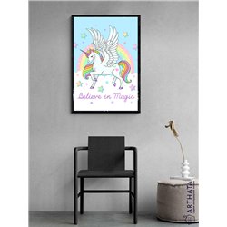 Постер, плакат интерьерный 40x60см - Unicorn