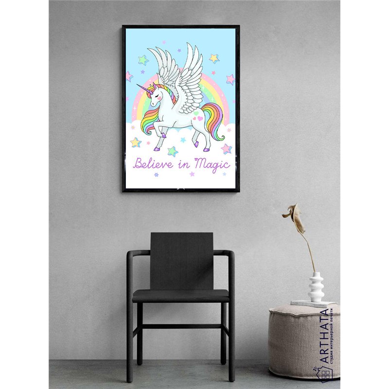 Постер, плакат интерьерный 40x60см - Unicorn