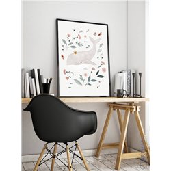Постер, плакат интерьерный 40x60см - Whale
