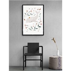 Постер, плакат интерьерный 40x60см - Whale