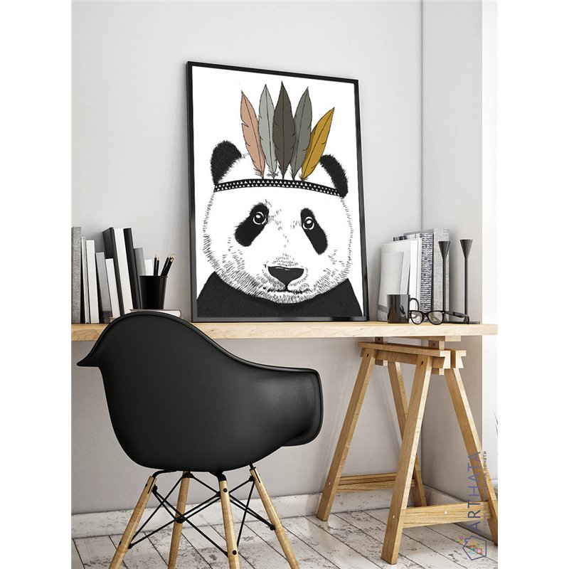 Постер, плакат интерьерный 40x60см - Panda