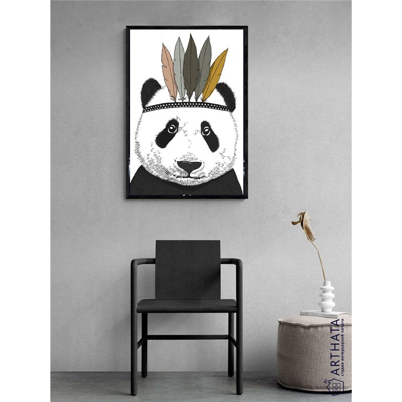 Постер, плакат интерьерный 40x60см - Panda
