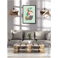 Постер, плакат интерьерный 40x60см - Owl