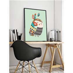 Постер, плакат интерьерный 40x60см - Owl